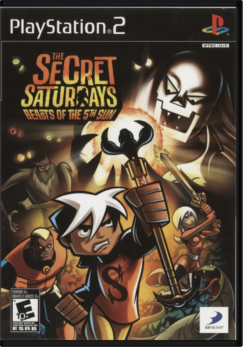 The Secret Saturdays Beasts of The 5th Sun - Sony PlayStation 2 (PS2)