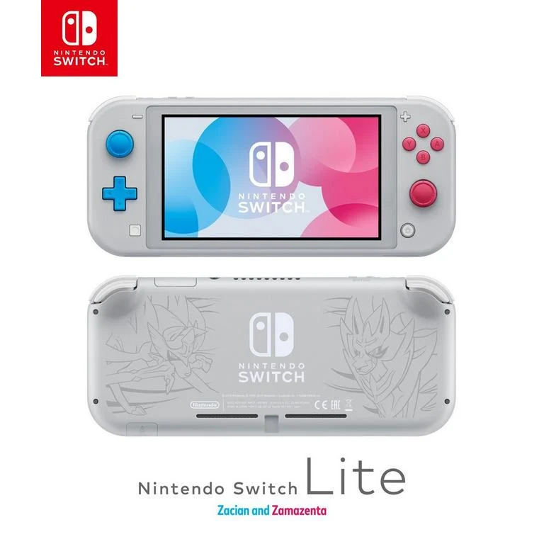Nintendo Switch Lite - Pokemon Zacian + Zamazenta Limited Edition