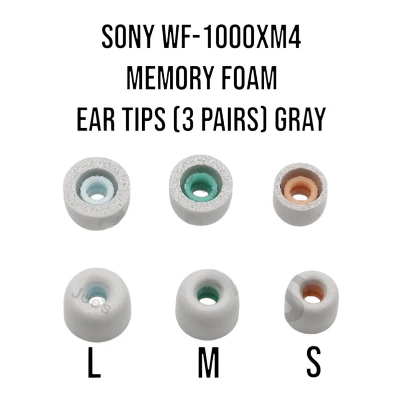 Sony WF-1000XM4 Memory Foam Comfortable Ear Tips Replacement - Accessories