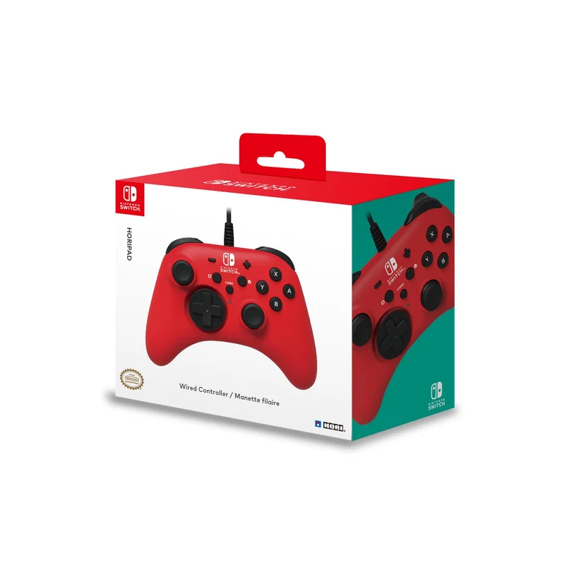 HORI HORIPAD Wired Controller - Red for Nintendo Switch