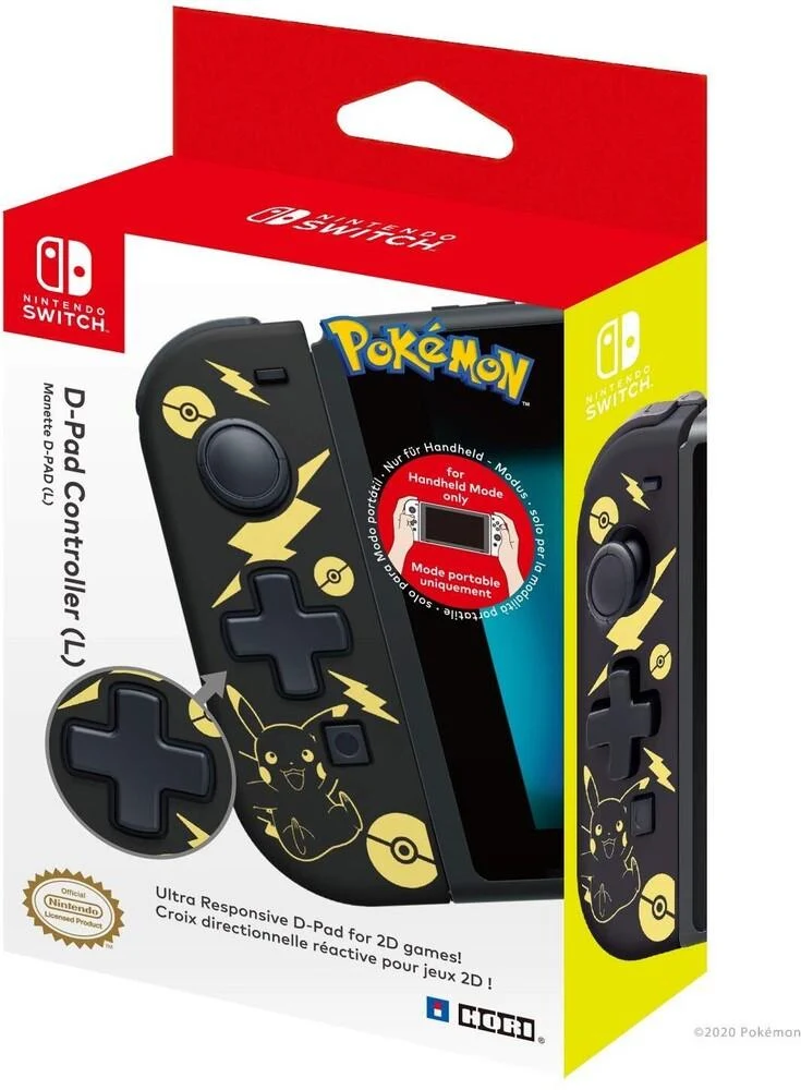 HORI D-Pad (Pikachu Black & Gold) for Nintendo Switch