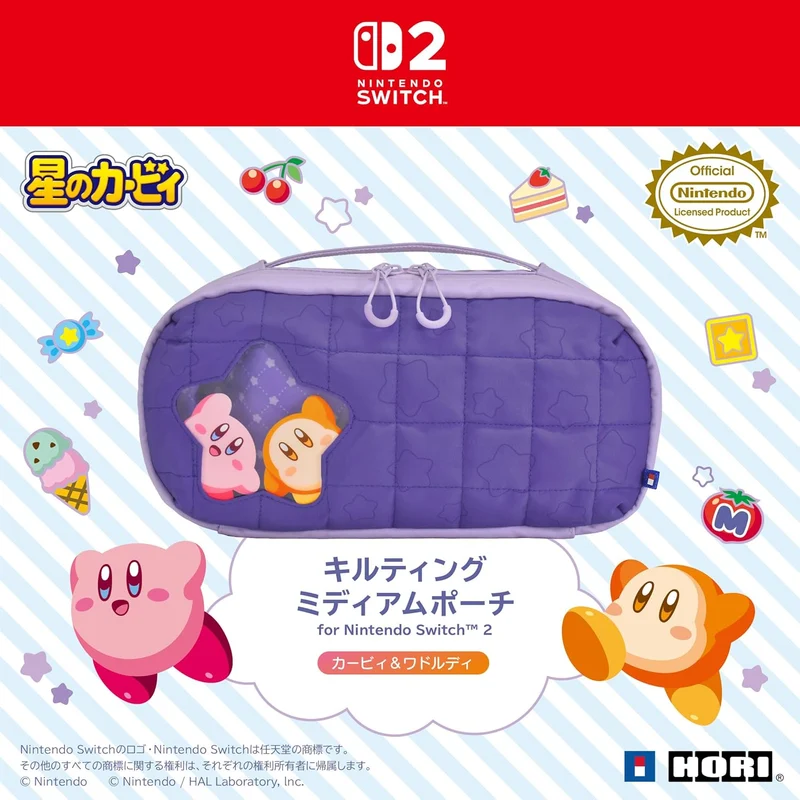 HORI Puff Pouch for Nintendo Switch 2 [Kirby & Waddle Dee]