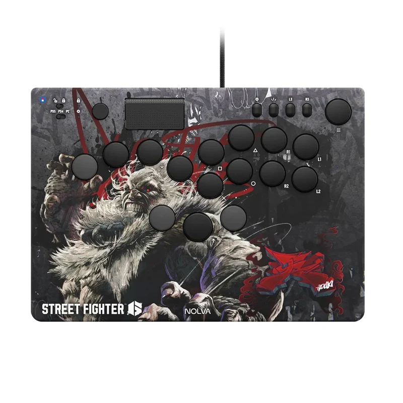 HORI Street Fighter 6 NOLVA Mechanical All-Button Arcade Controller for [PS5 / Windows]