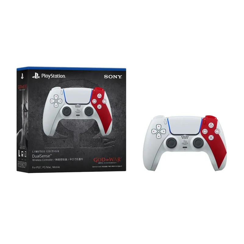 PS5 Official Sony DualSense Wireless Controller God of War 20th Anniversary Limited Edition + 1 Year Warranty by Sony Singapore