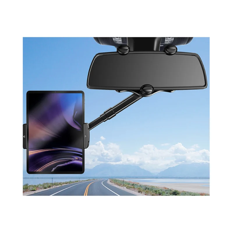 YESIDO C196 PHONE & TABLET HOLDER ON CAR REARVIEW MIRROR