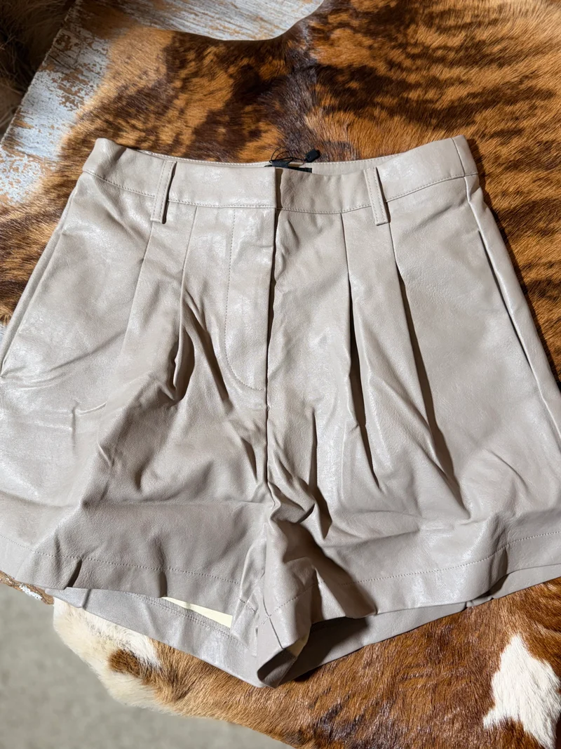 Stone Stretchy Shorts