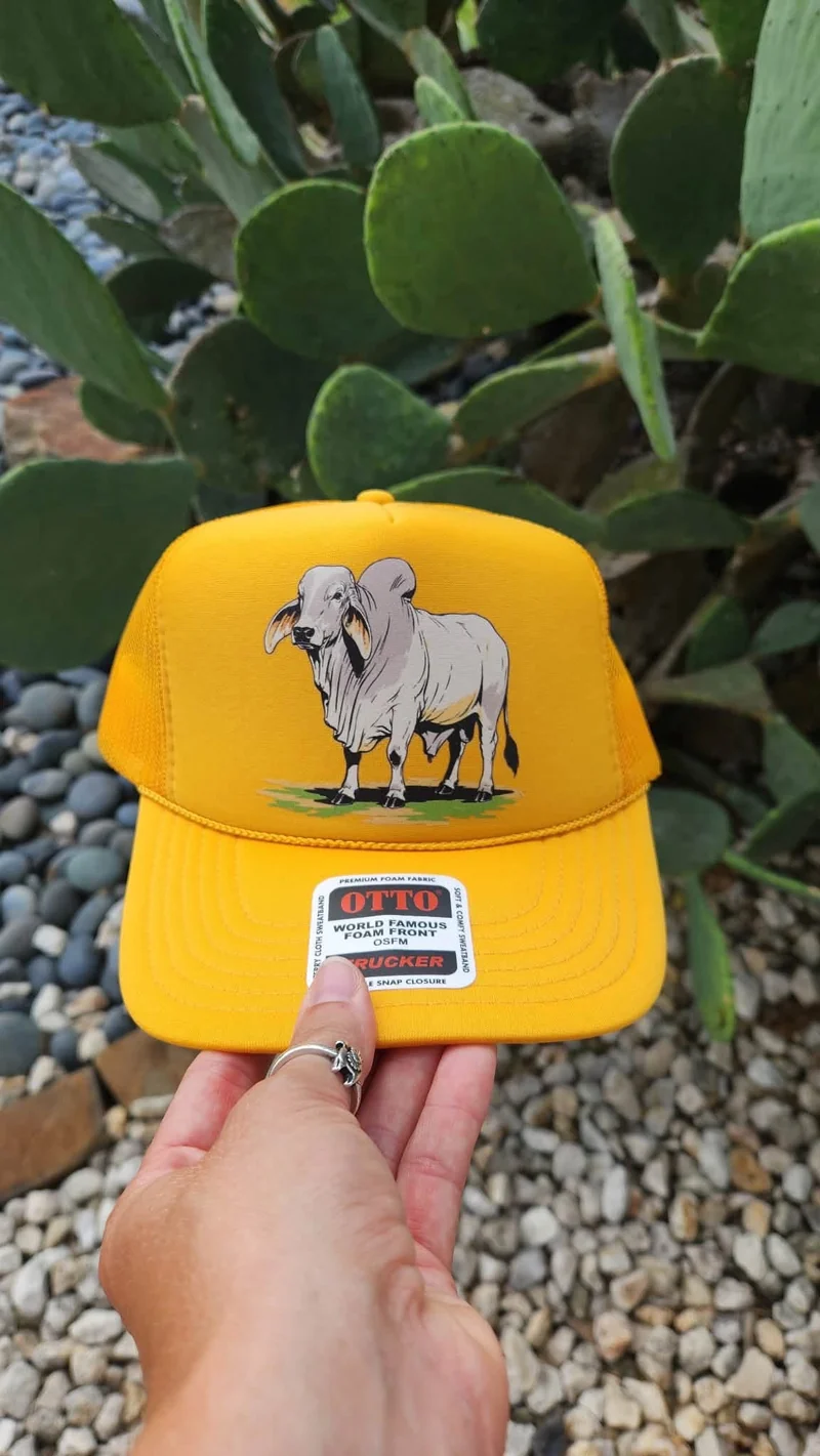 Brahma Bull Yellow Trucker Hat