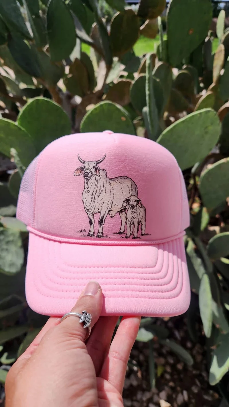 Brahma Pair Pink Trucker Hat