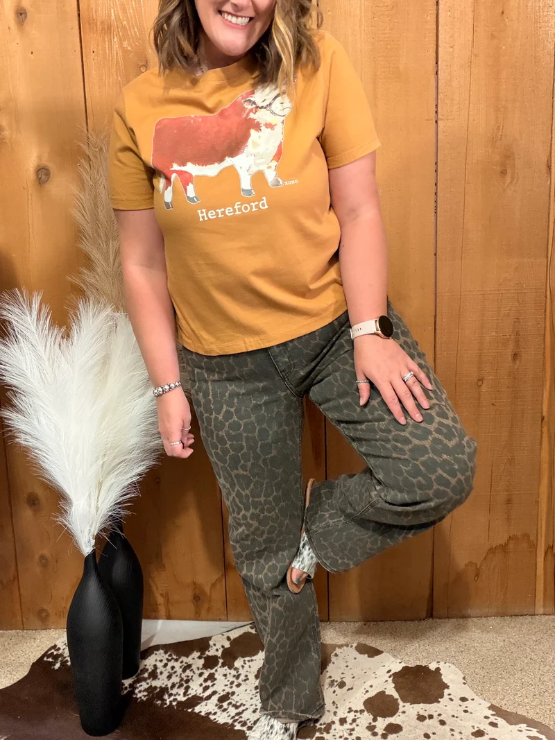 Flying Monkey Dark Leopard Denim Jeans