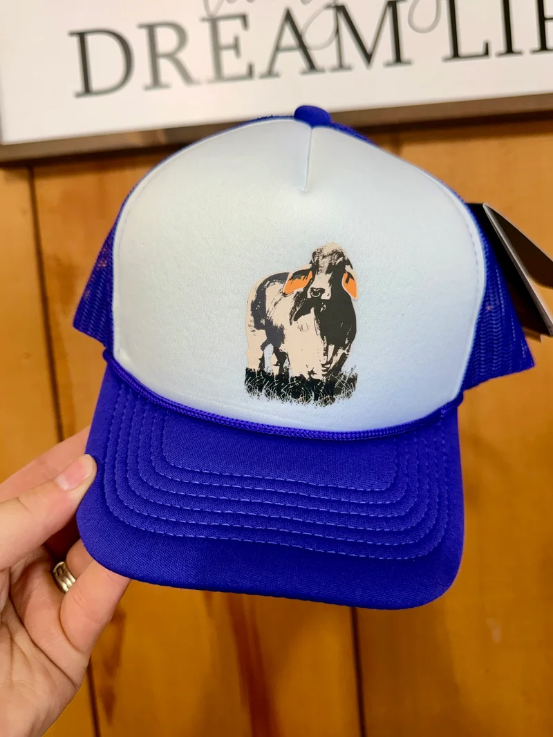 Kids Trucker Hat - Purple Brahma