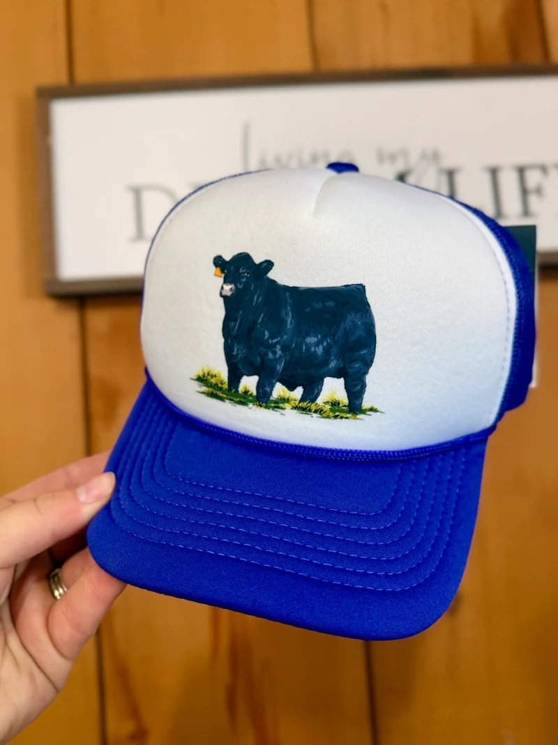 Kids Trucker Hat - Purple Angus