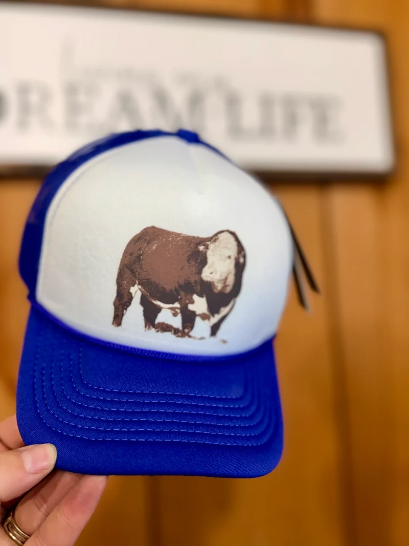 Kids Trucker Hat - Purple Hereford