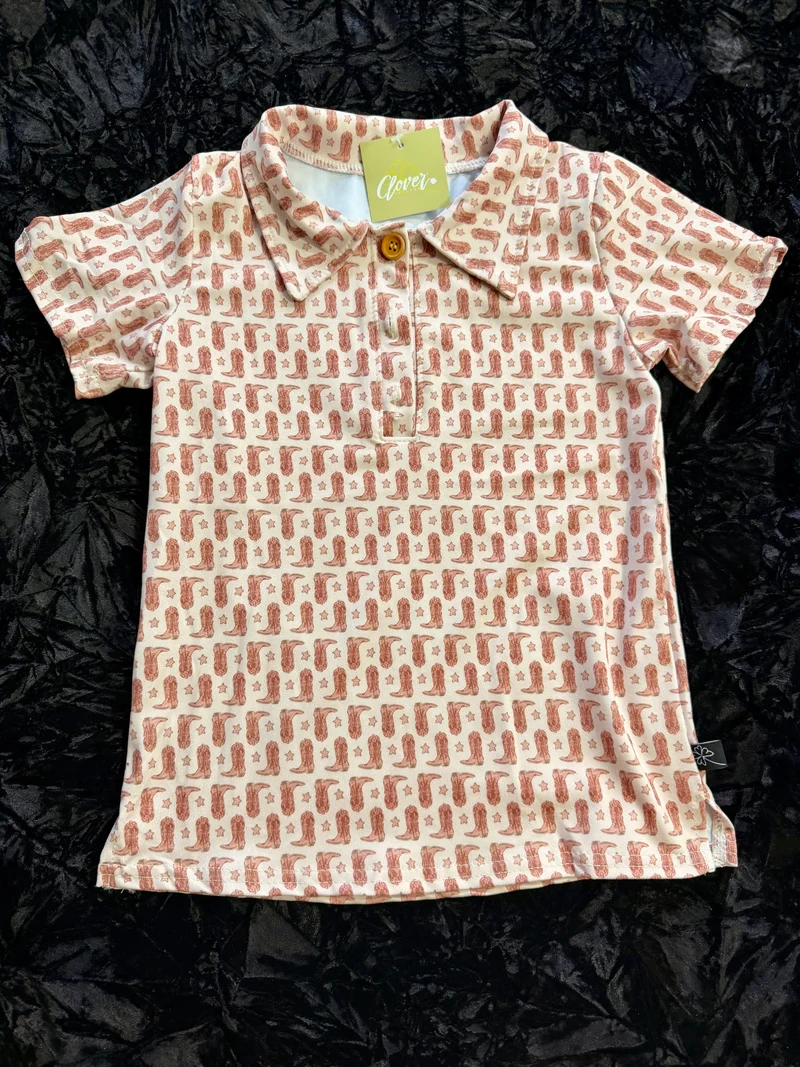 Cowboy Boots Polo Short