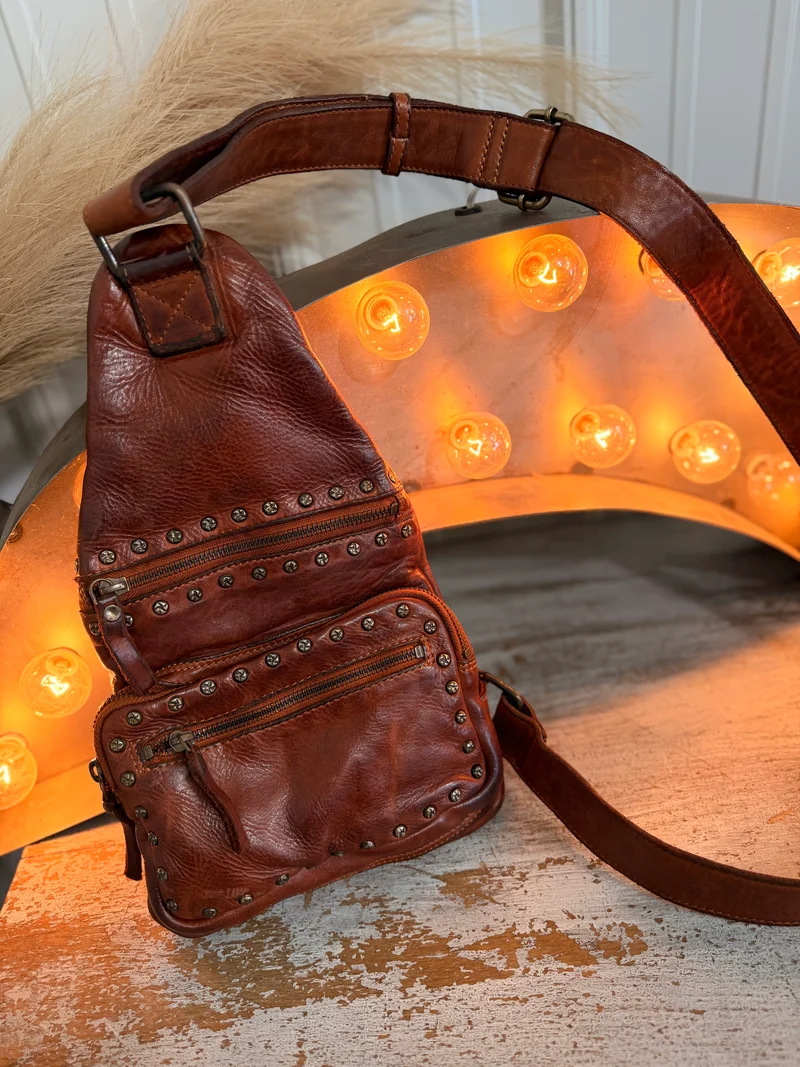 Full Grain Leather Sling Bag