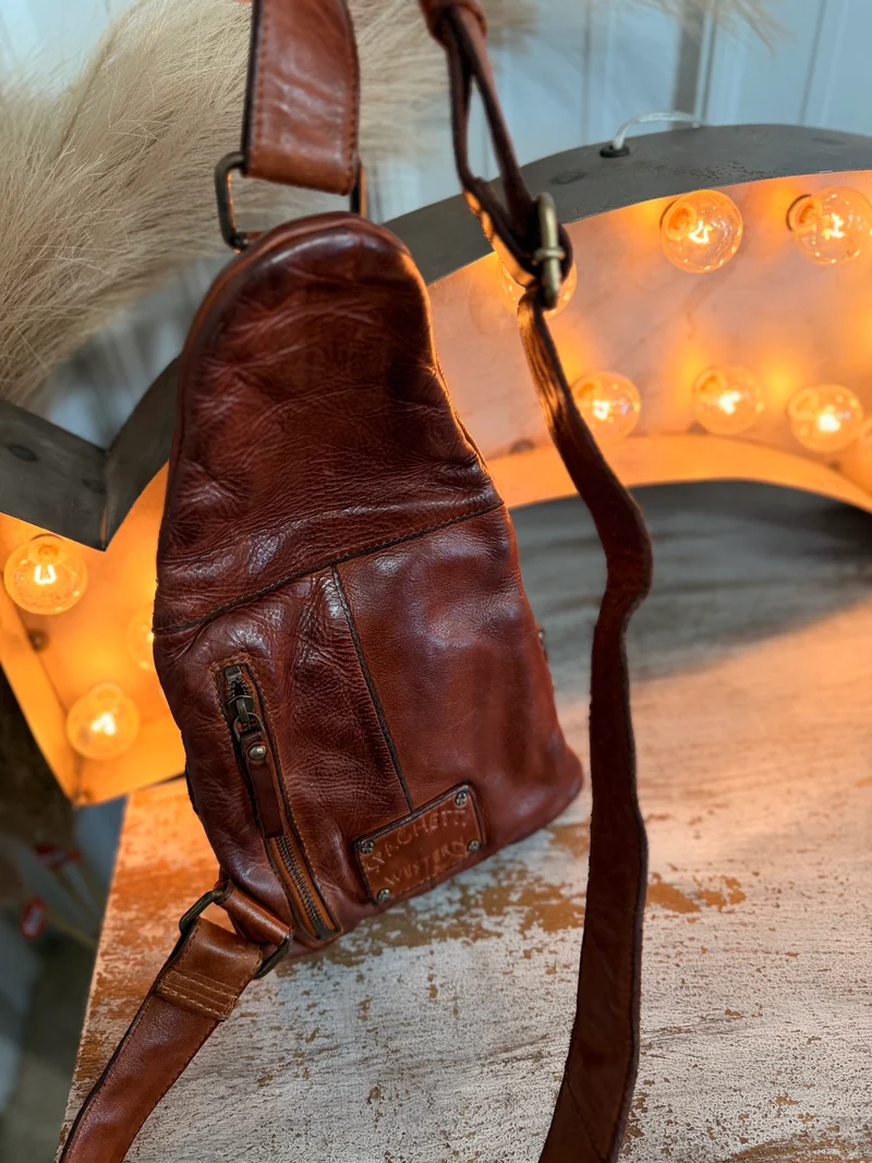 Full Grain Leather Sling Bag