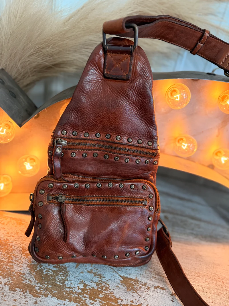 Full Grain Leather Sling Bag