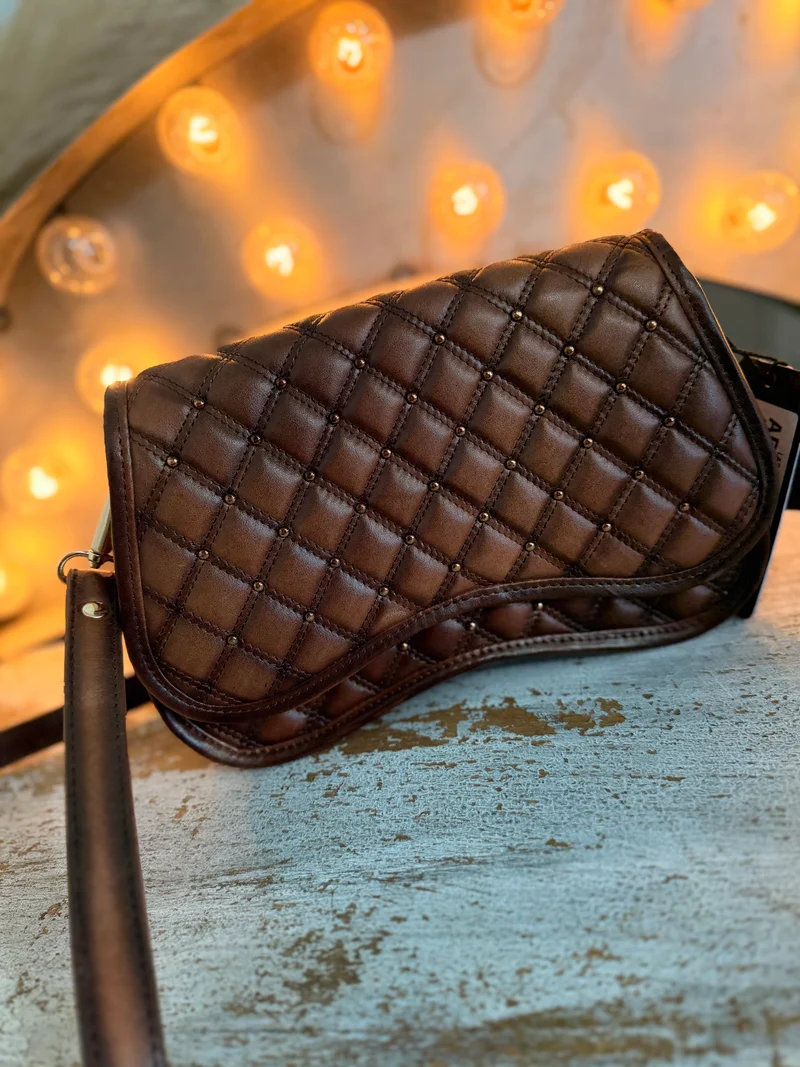 Western Quilted Leather Crossbody