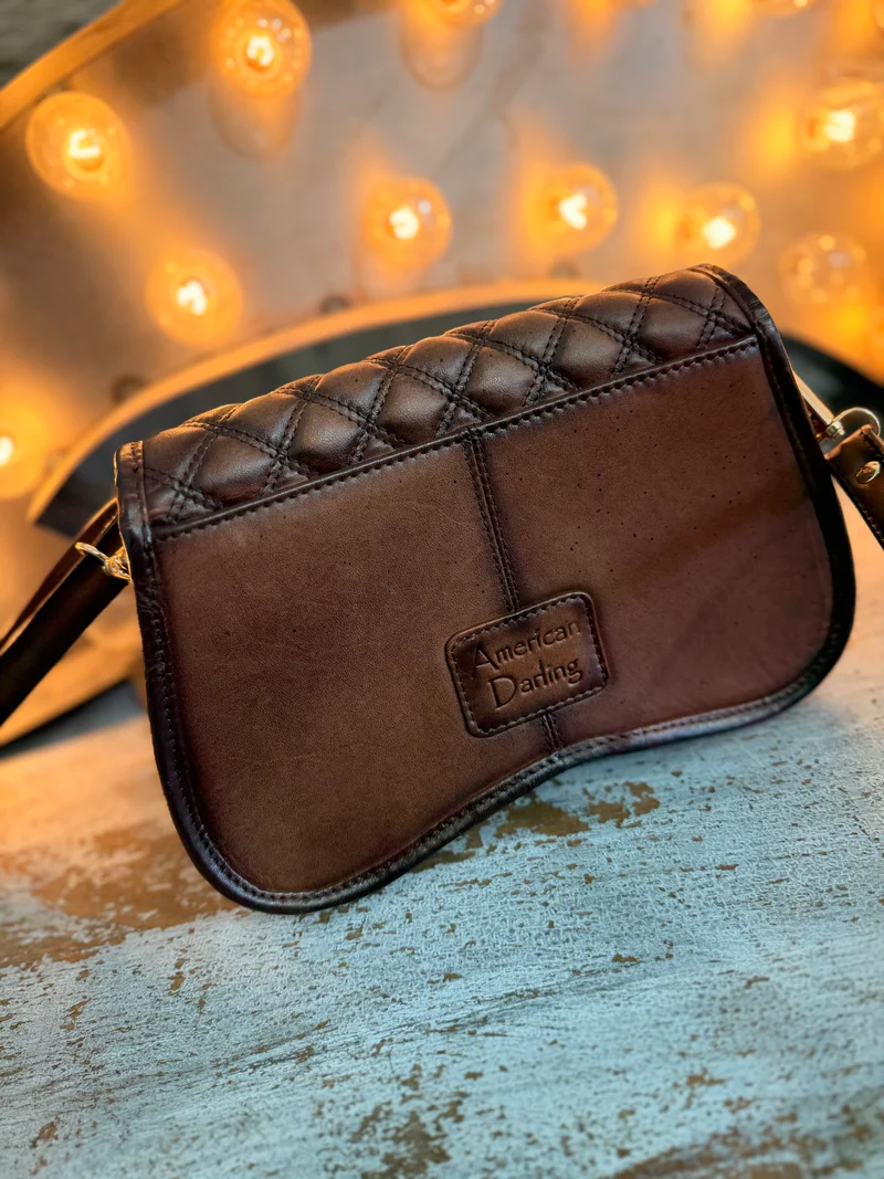 Western Quilted Leather Crossbody