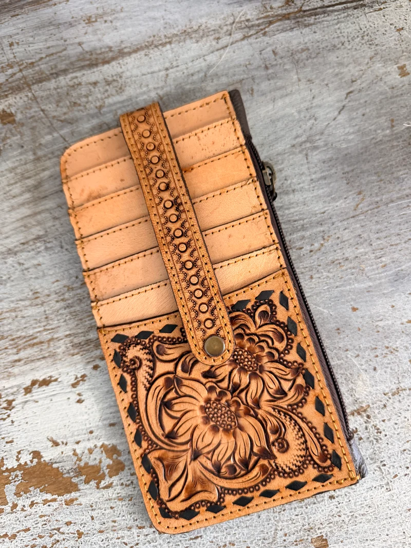 Hand Tooled Leather Wallet
