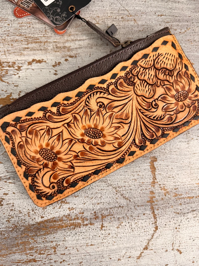 Hand Tooled Leather Wallet
