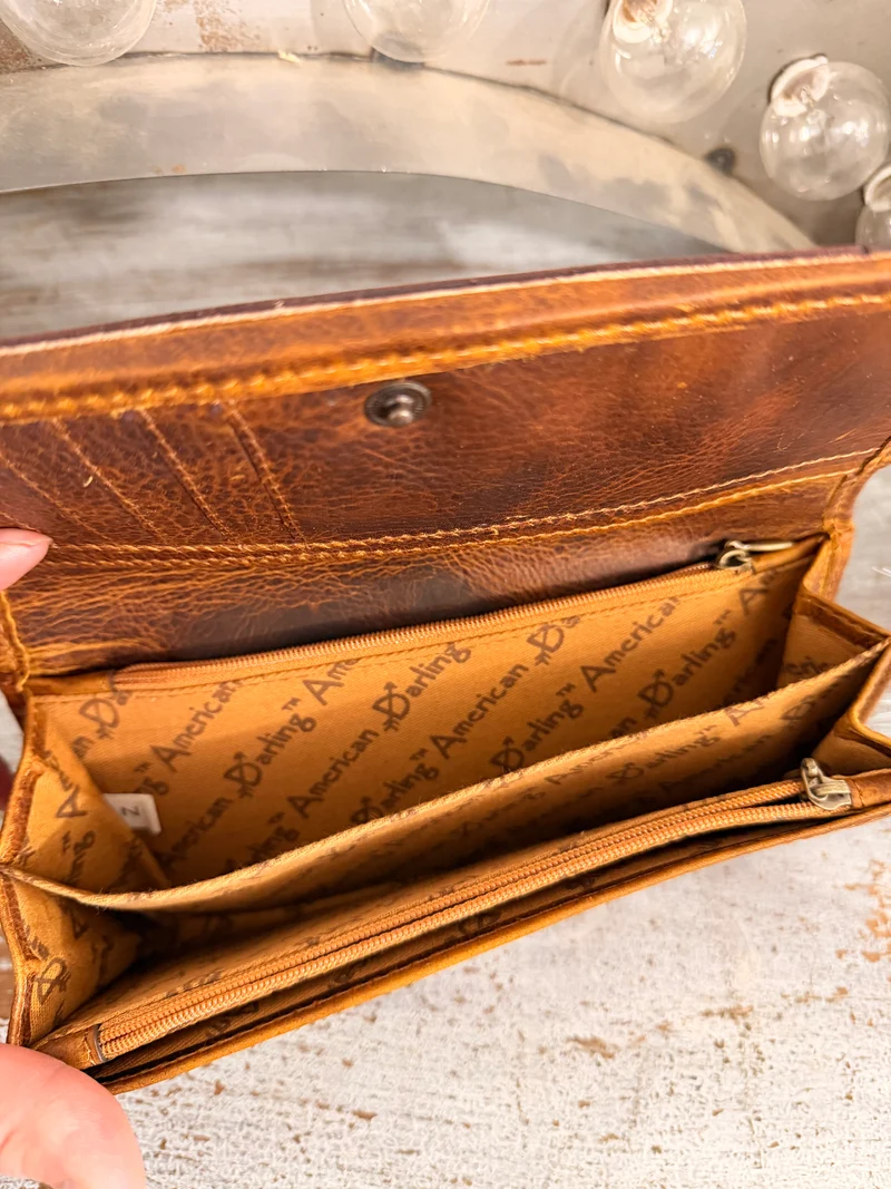 Hand Tooled Leather Wallet