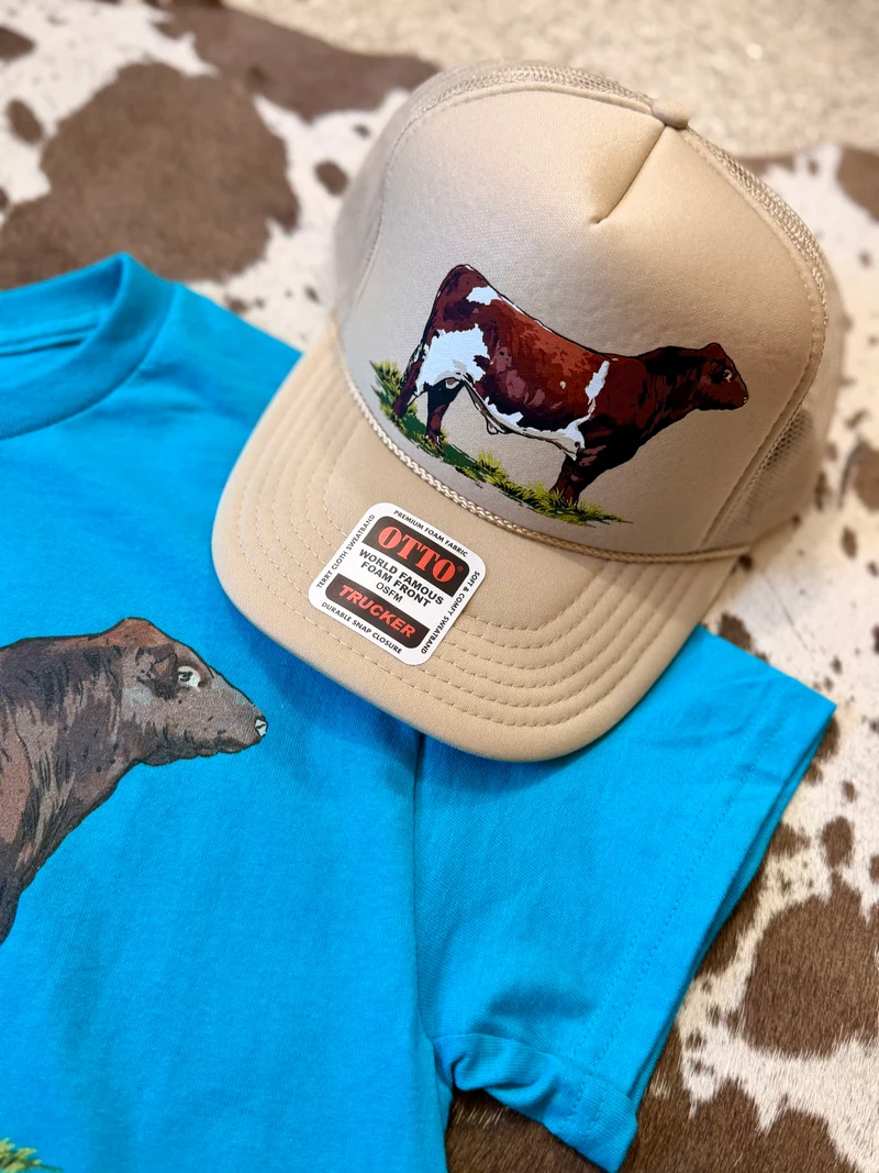 Shorthorn Bull Stone Trucker Hat