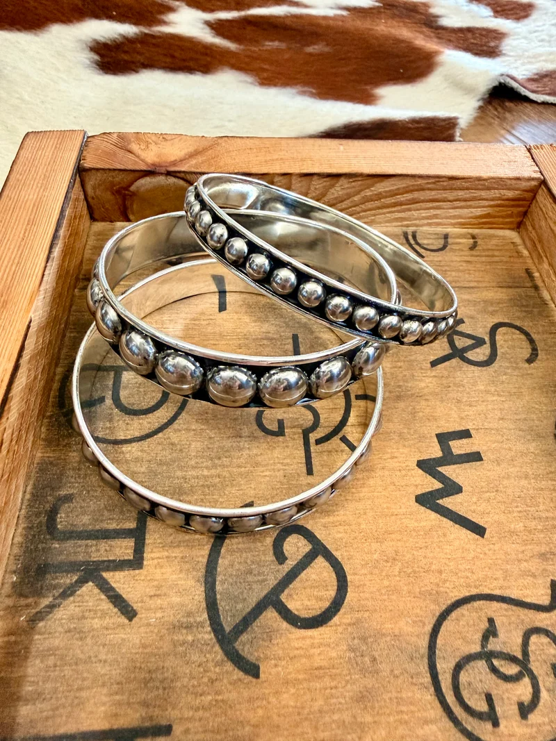 Western Bubble Bangle Set of 3