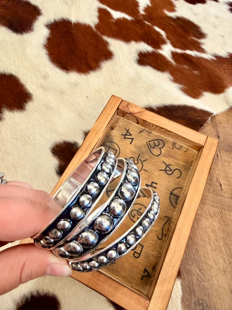 Western Bubble Bangle Set of 3
