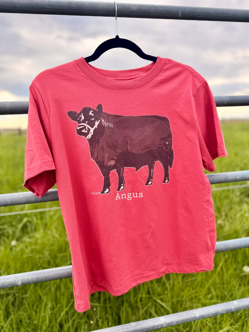 Vintage Angus Tee *coral