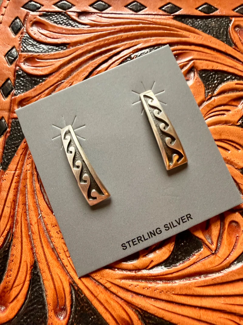 Sterling Silver Half Hoop Earrings