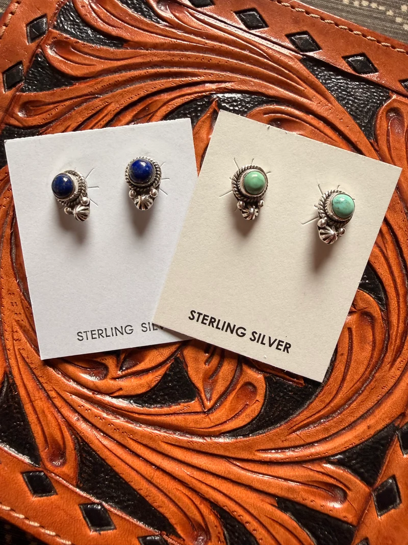 Single Stone Stud Earrings