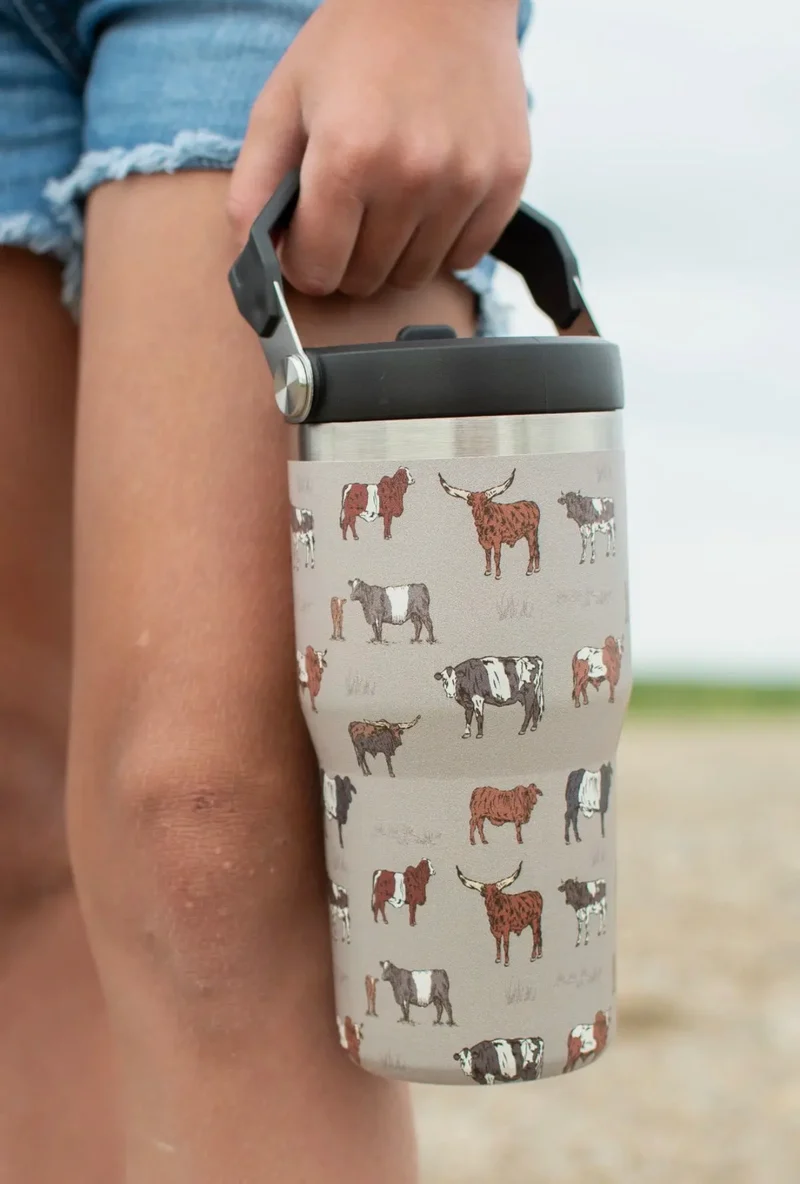 Vintage Cattle 20oz Cup