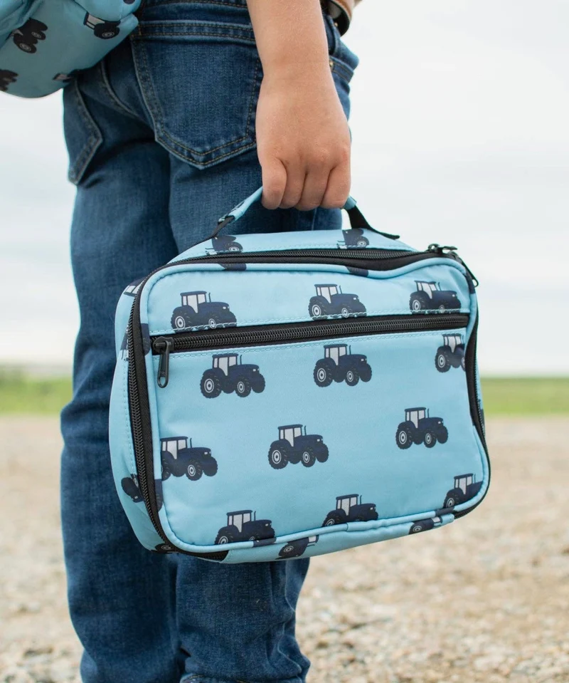 Blue Tractor Lunch Bag