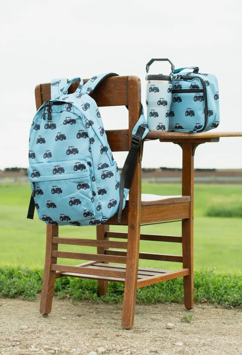 Blue Tractor Backpack (standard size)