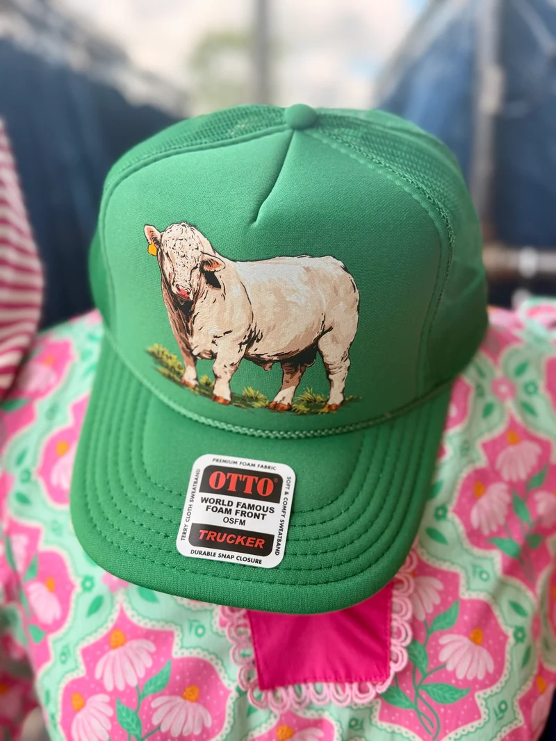 Charolais Green Trucker Hat
