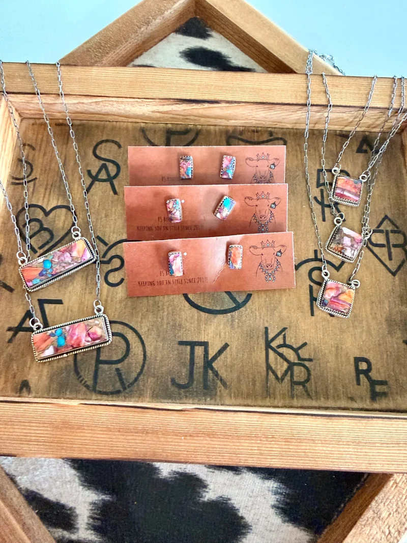Orange Dahlia Earrings / Necklaces