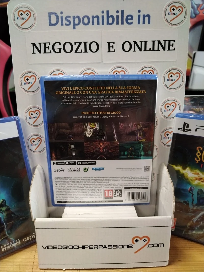 Legacy of Kain Soul Reaver 1 e 2 Remastered Playstation 5 Edizione Italiana
