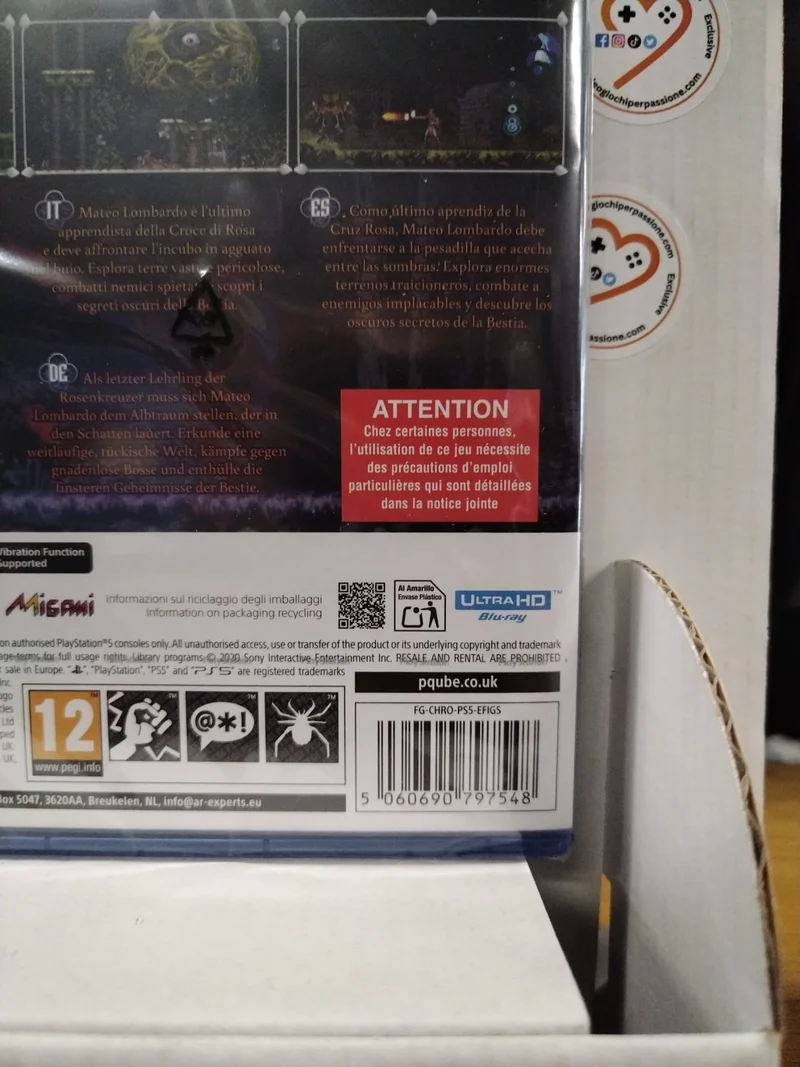 Chronicles of the Wolf Playstation 5 Edizione Europea