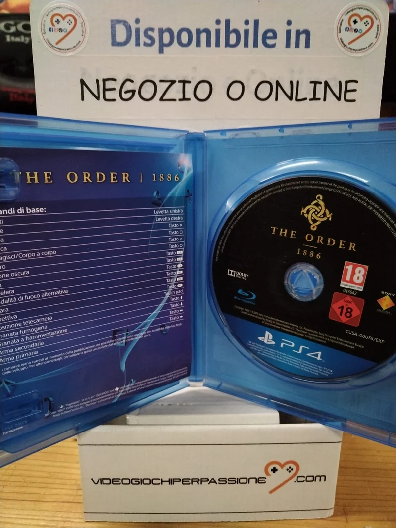 THE ORDER :1886 PS4 (usato garantito)(ver. italiana)