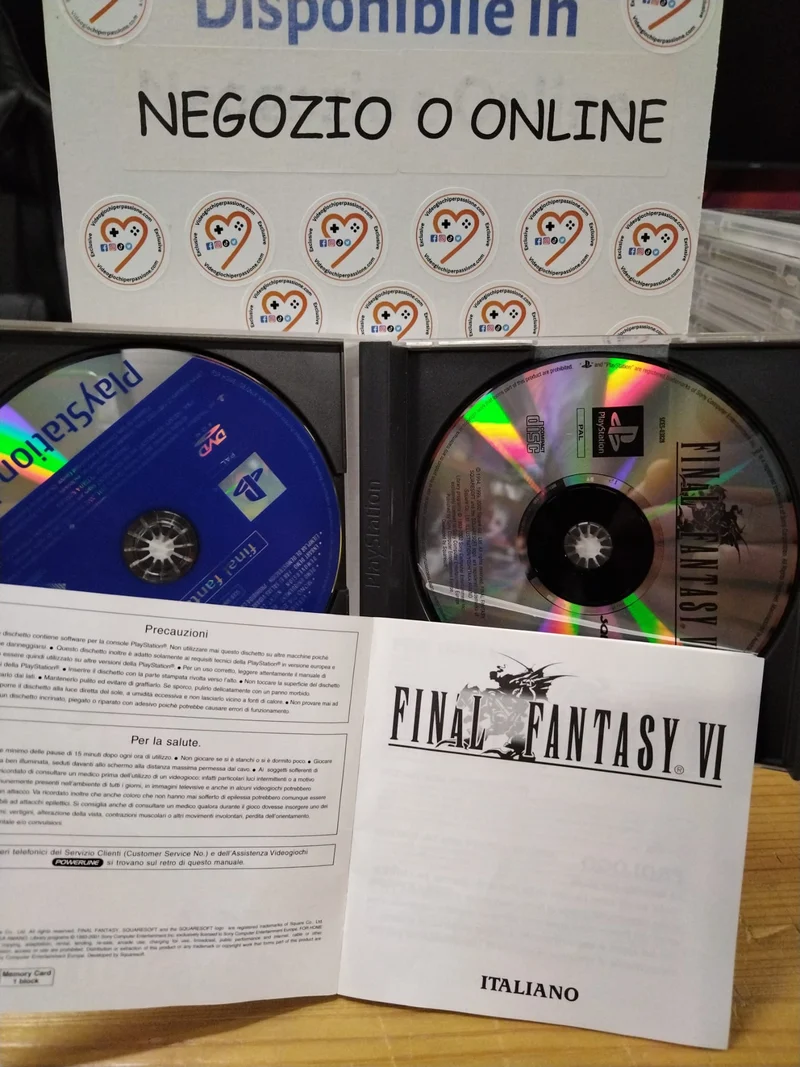 FINAL FANTASY VI PS1 (completo)(usato)(ver. italiana)