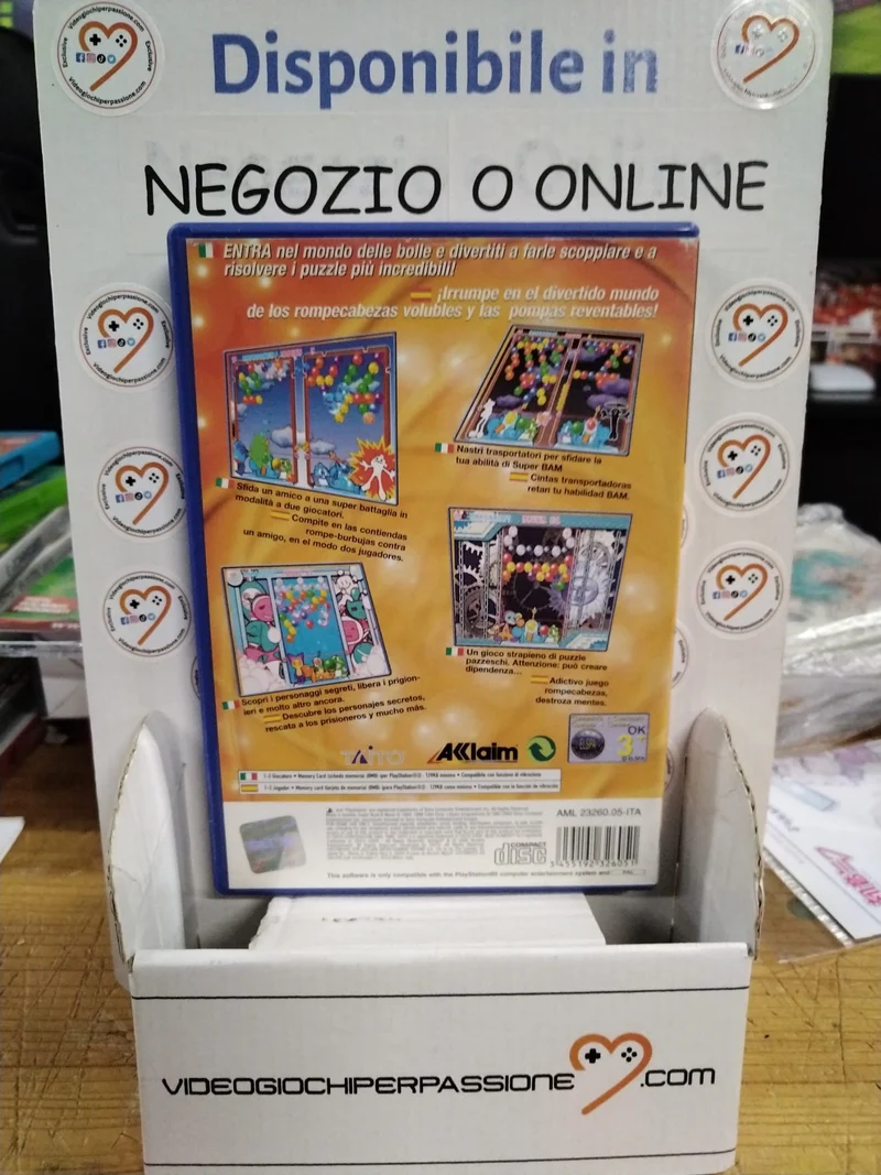 SUPER BUST-A-MOVE PLAYSTATION 2 versione ita. (usato garantito)
