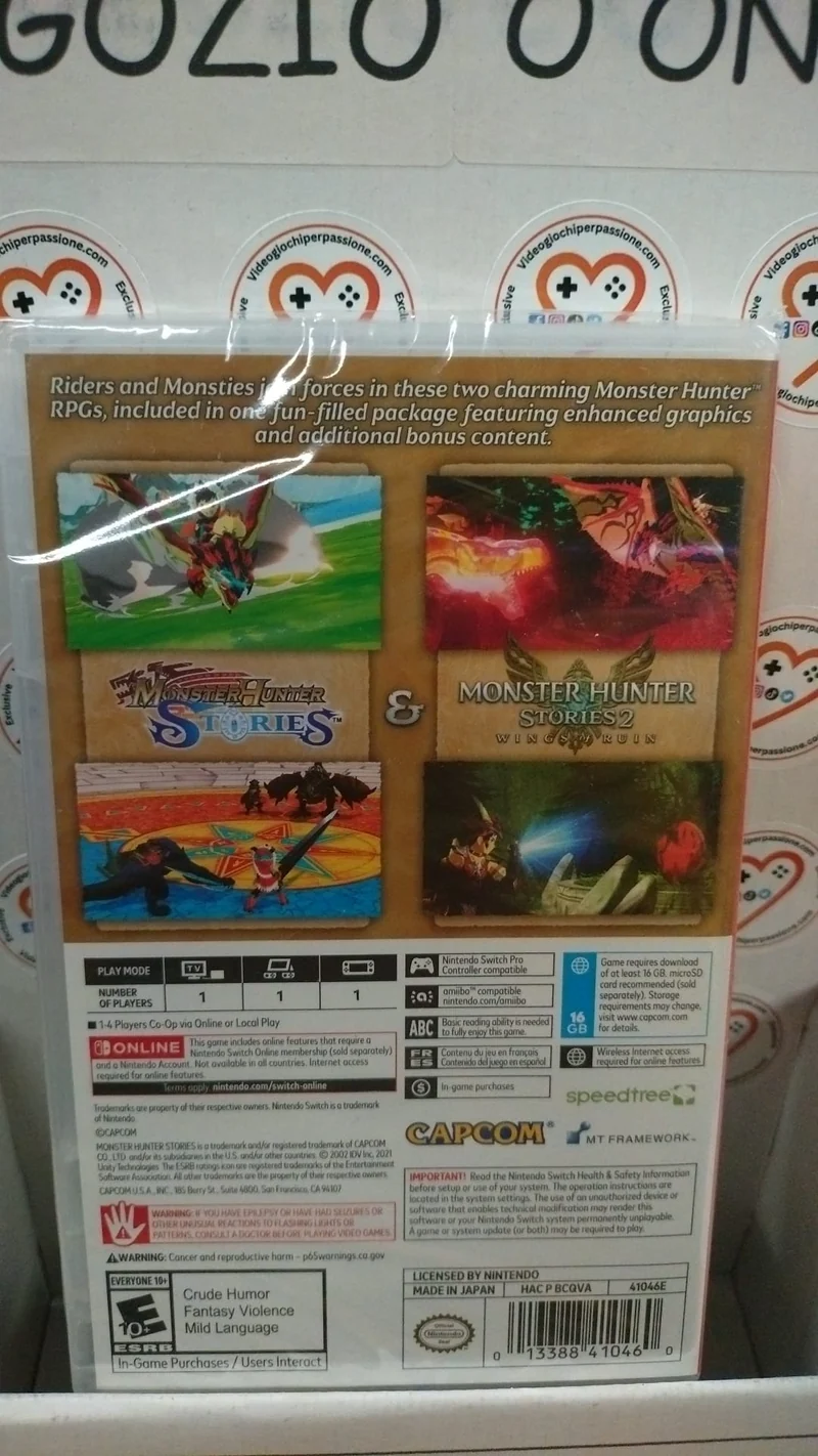 Monster Hunter Stories Collection Nintendo Switch Edizione Americana
