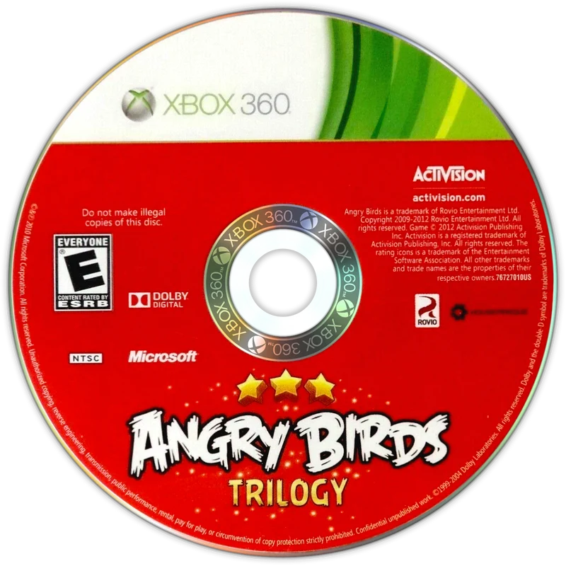 Angry Birds Trilogy - (Game Only) (Xbox 360)