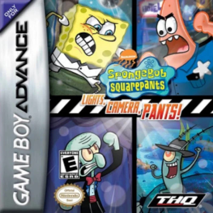 SpongeBob SquarePants Lights Camera Pants - Nintendo Game Boy Advance