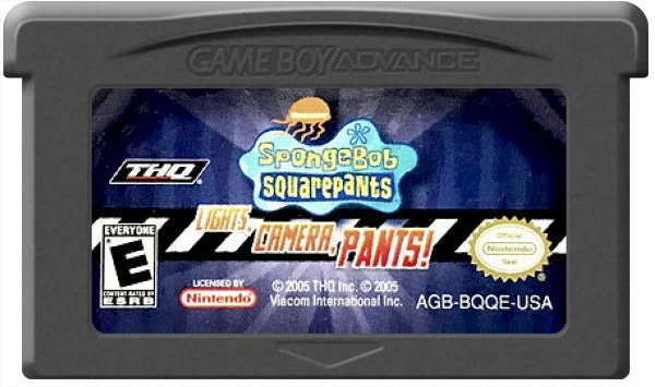 SpongeBob SquarePants Lights Camera Pants - Nintendo Game Boy Advance