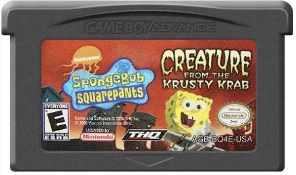 SpongeBob SquarePants Creature from Krusty Krab - Nintendo Game Boy Advance