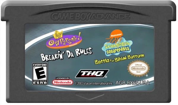 SpongeBob SquarePants and Fairly OddParents - Nintendo Game Boy Advance