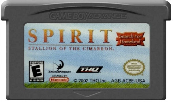 Spirit Stallion of the Cimarron Search for Homeland - Nintendo Game Boy Advance