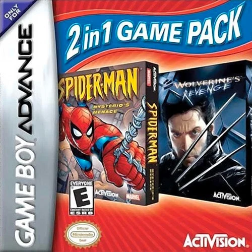 Spider-Man Mysterio's Menace and X-2 Wolverines Revenge - Nintendo Game Boy Advance