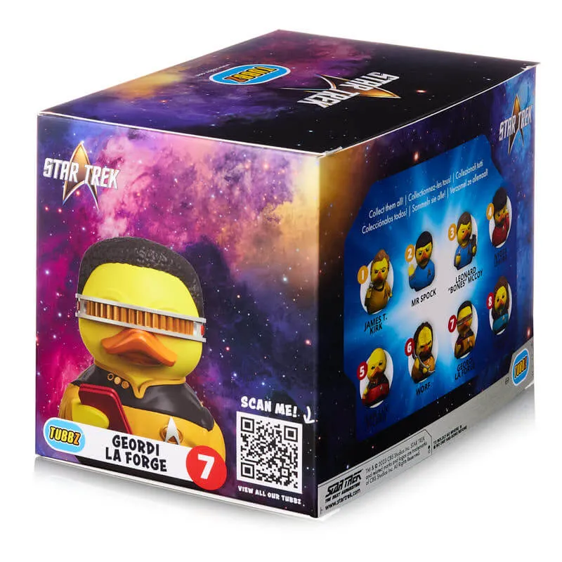 Star Trek Geordi La Forge TUBBZ Cosplaying Duck da collezione (Boxed Edition)